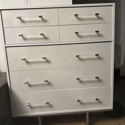 White Large Drawer Chest 
