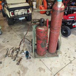 Welding Tanks With Cart And See Attached Photos