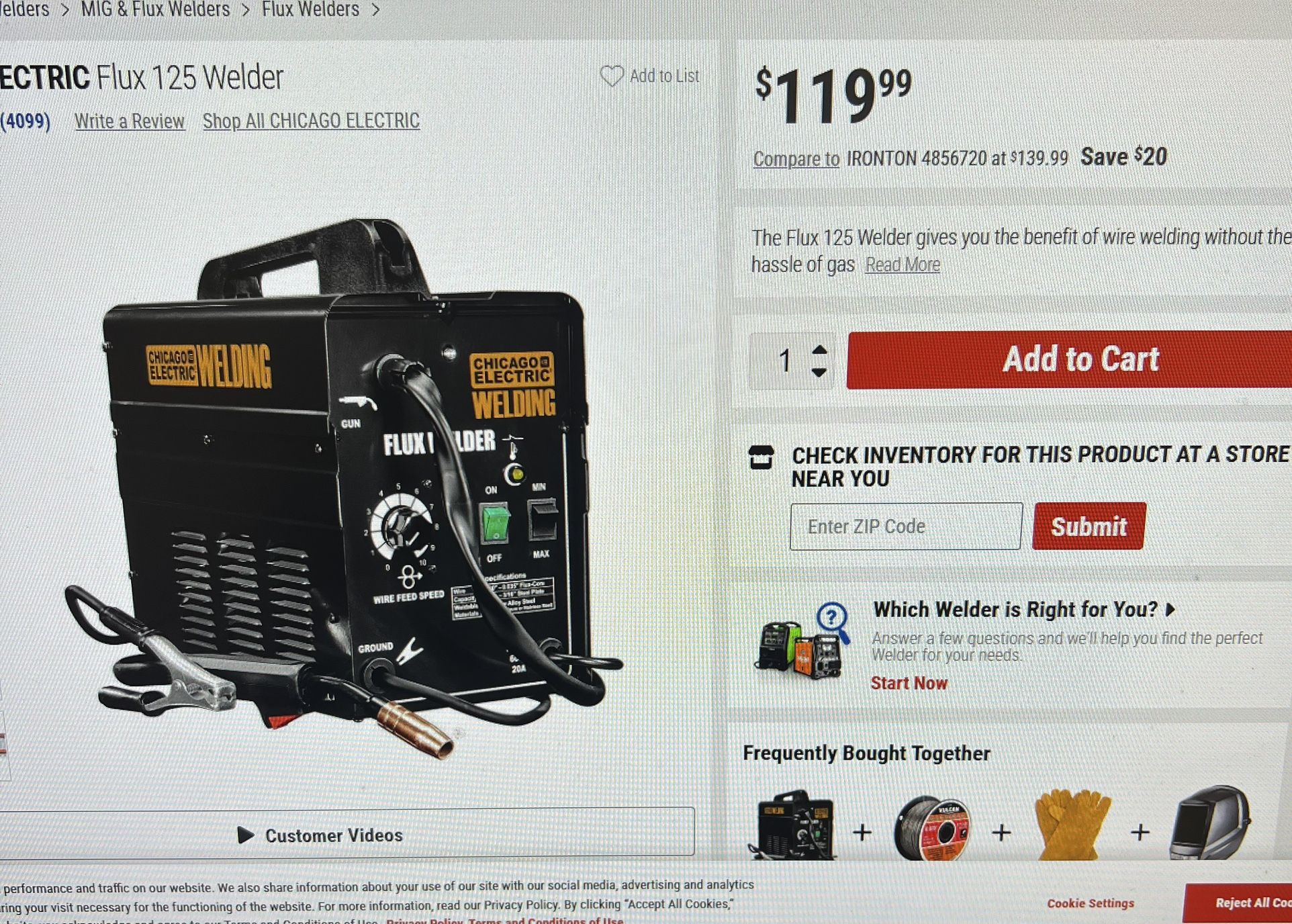 Flux 125 Welder 