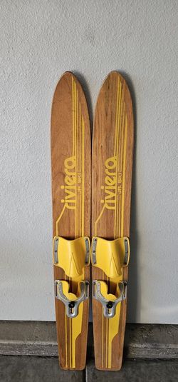Vintage Nash Riviera Jr. Wooden Water Skis 