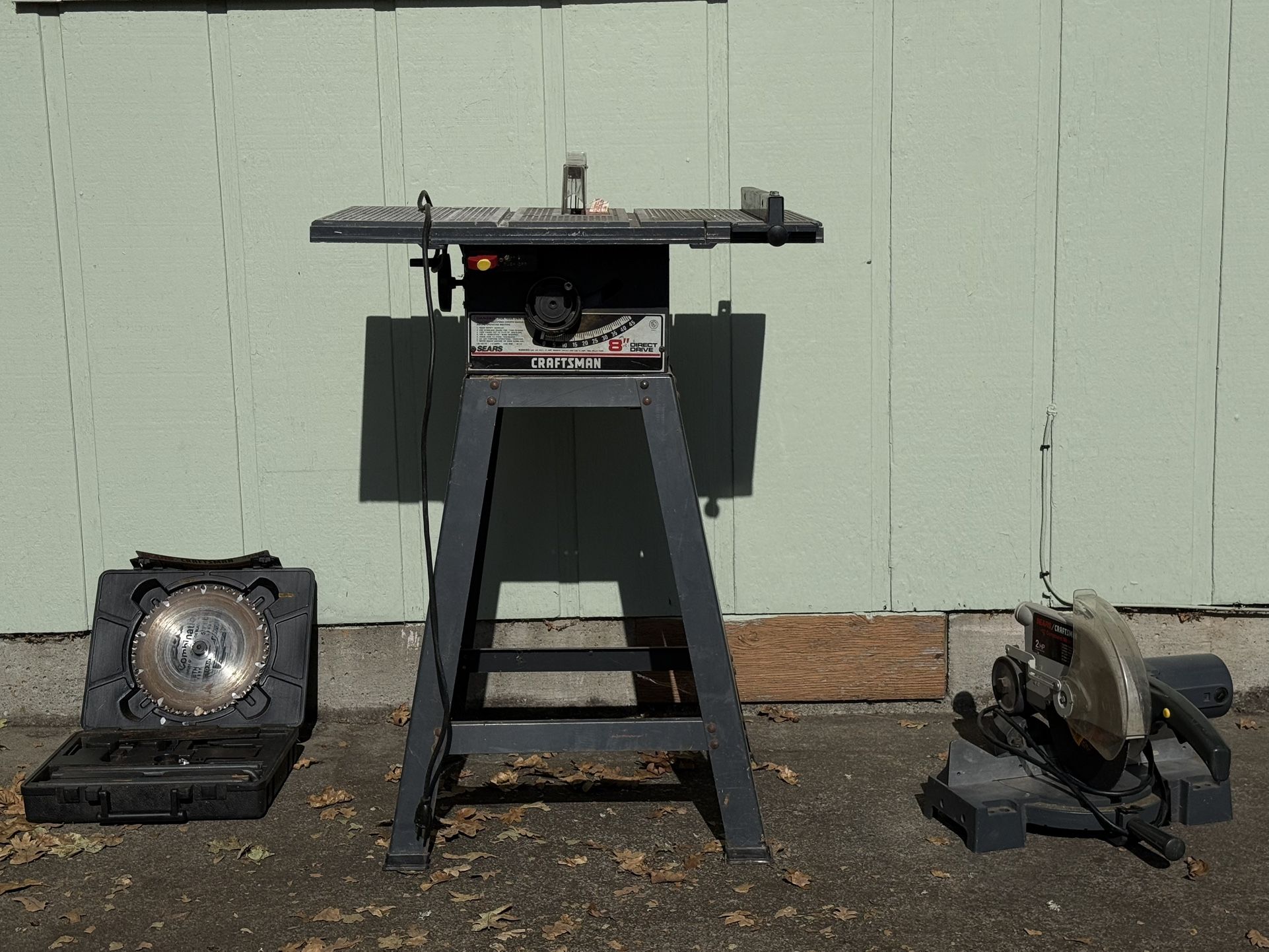 Craftsman 8” Table Saw And 10” Compound miter Saw