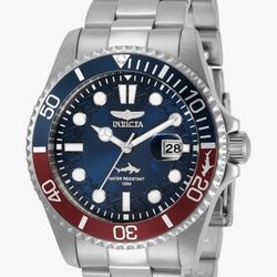 Invicta Pro Diver Men's 43mm Stainless Steel Blue dial (One Size, Silver)