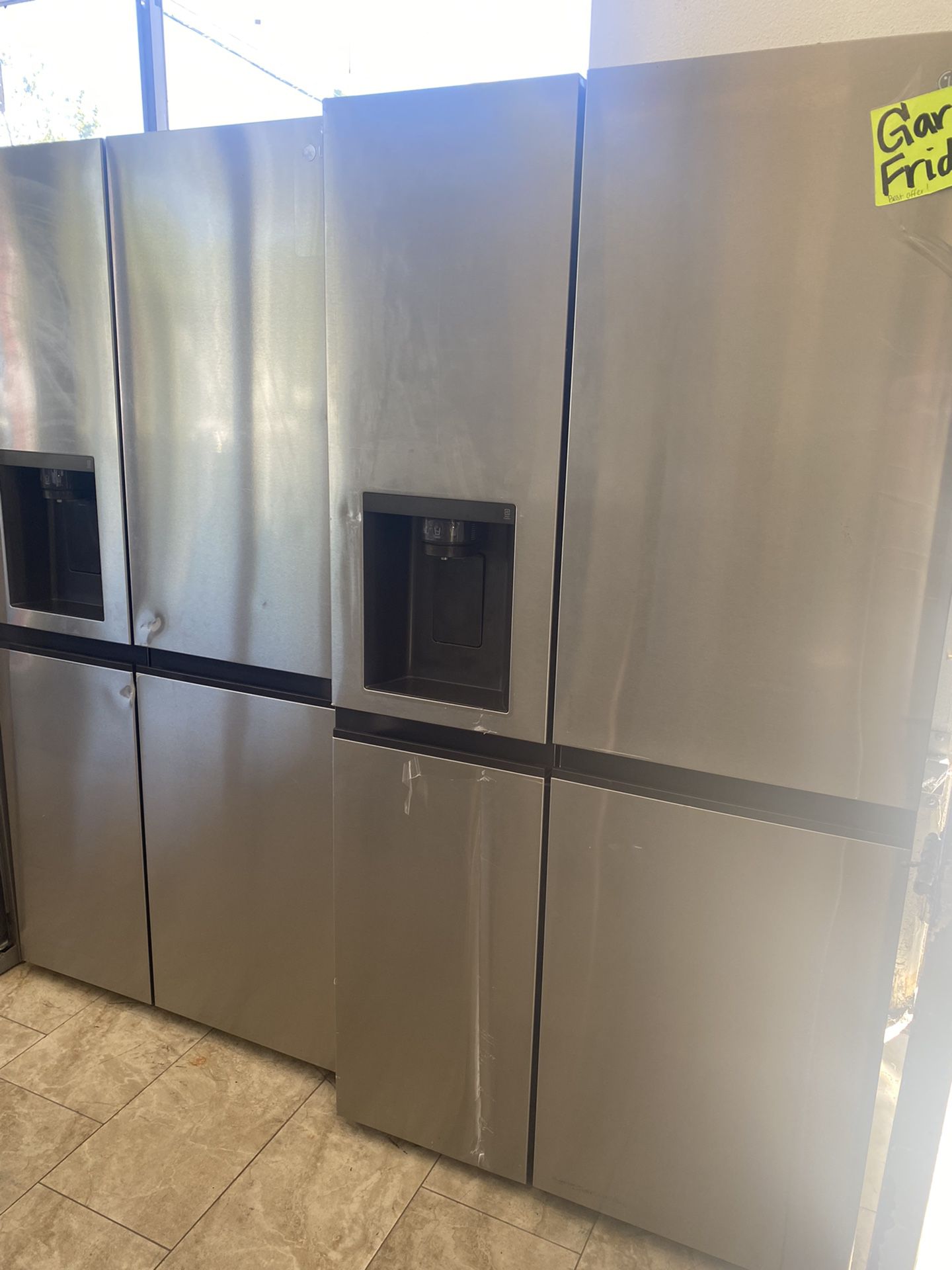 Newer LG Side By Side Scratch And Dent Refrigerators On Sale 