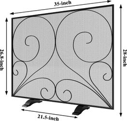 LIKE-NEW FIREPLACE SCREEN – $40 OBO