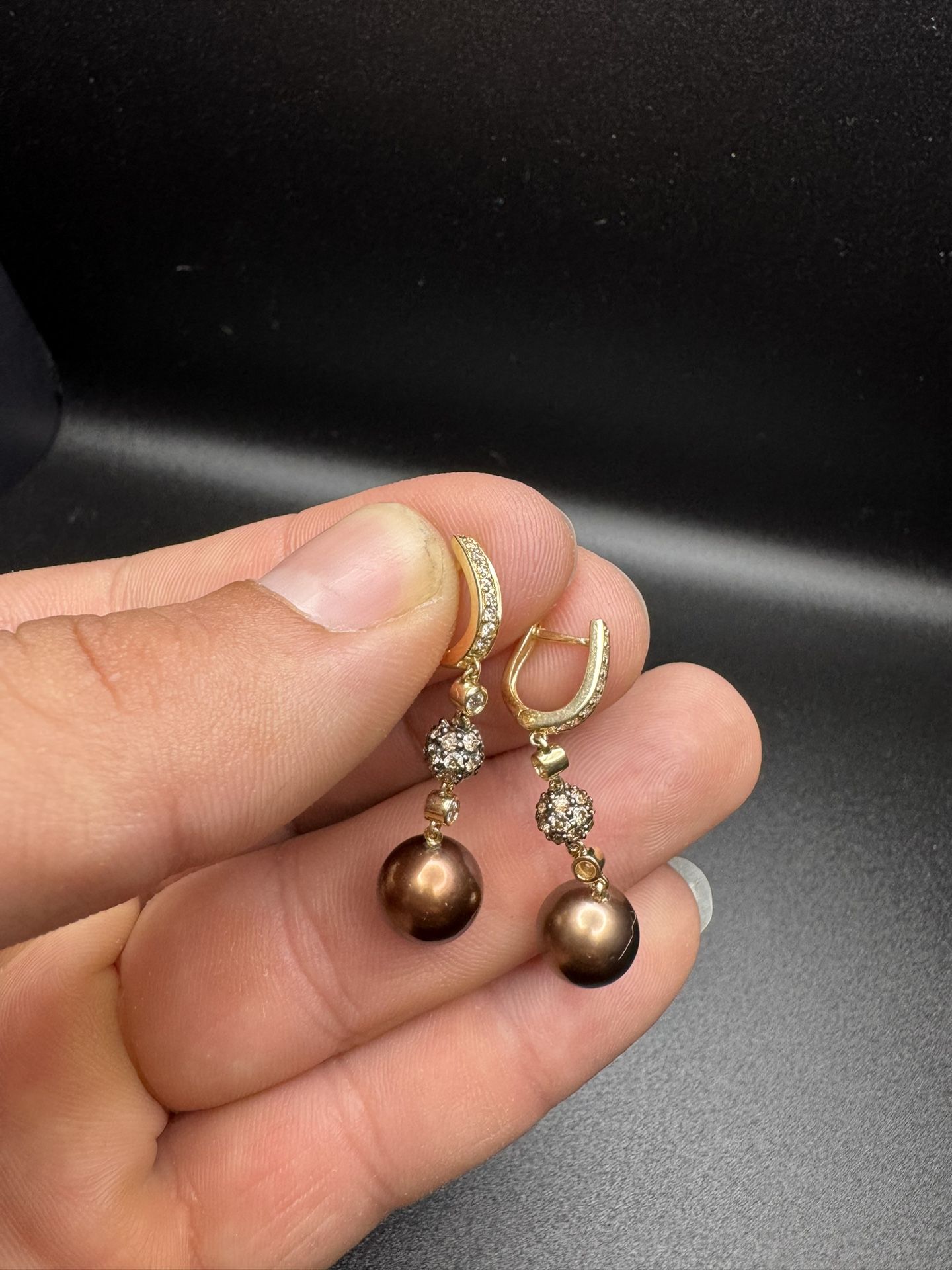 14k Diamond Earrings