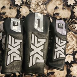 PXG DRIVER # 3 & #19 CAMO HEADCOVERS