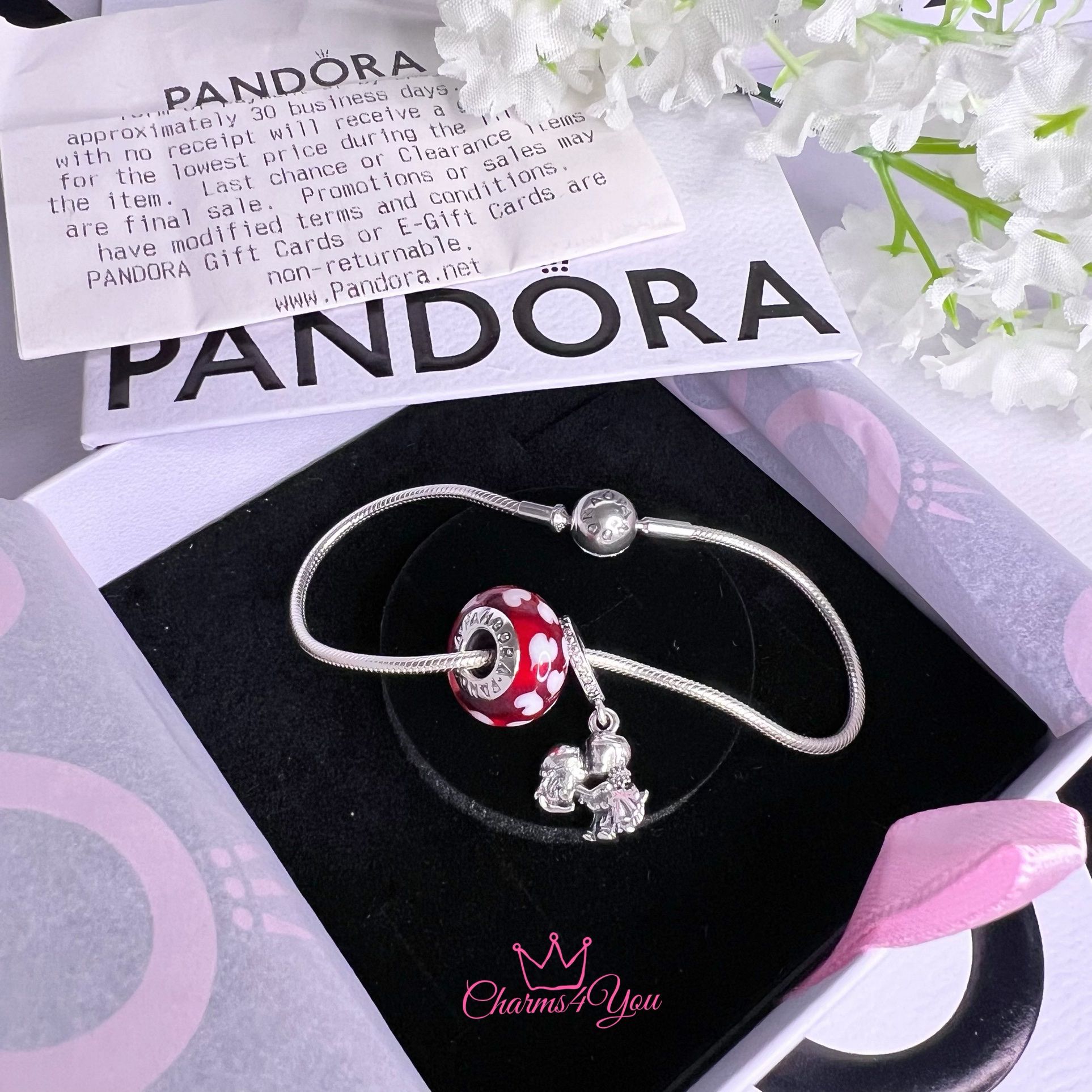 PANDORA bracelet with purchase ticket included.