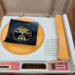 vintage 1978 Fisher-Price Model 825 children's record player. 
