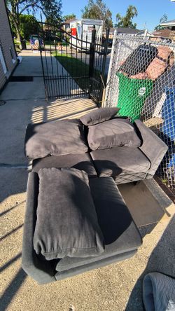 Small sofa color gray