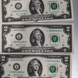 Rare Two dollars Bills