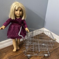 Chrome Shopping Cart For 18 Inch American Girl  Dolls - See My Other Items 😀