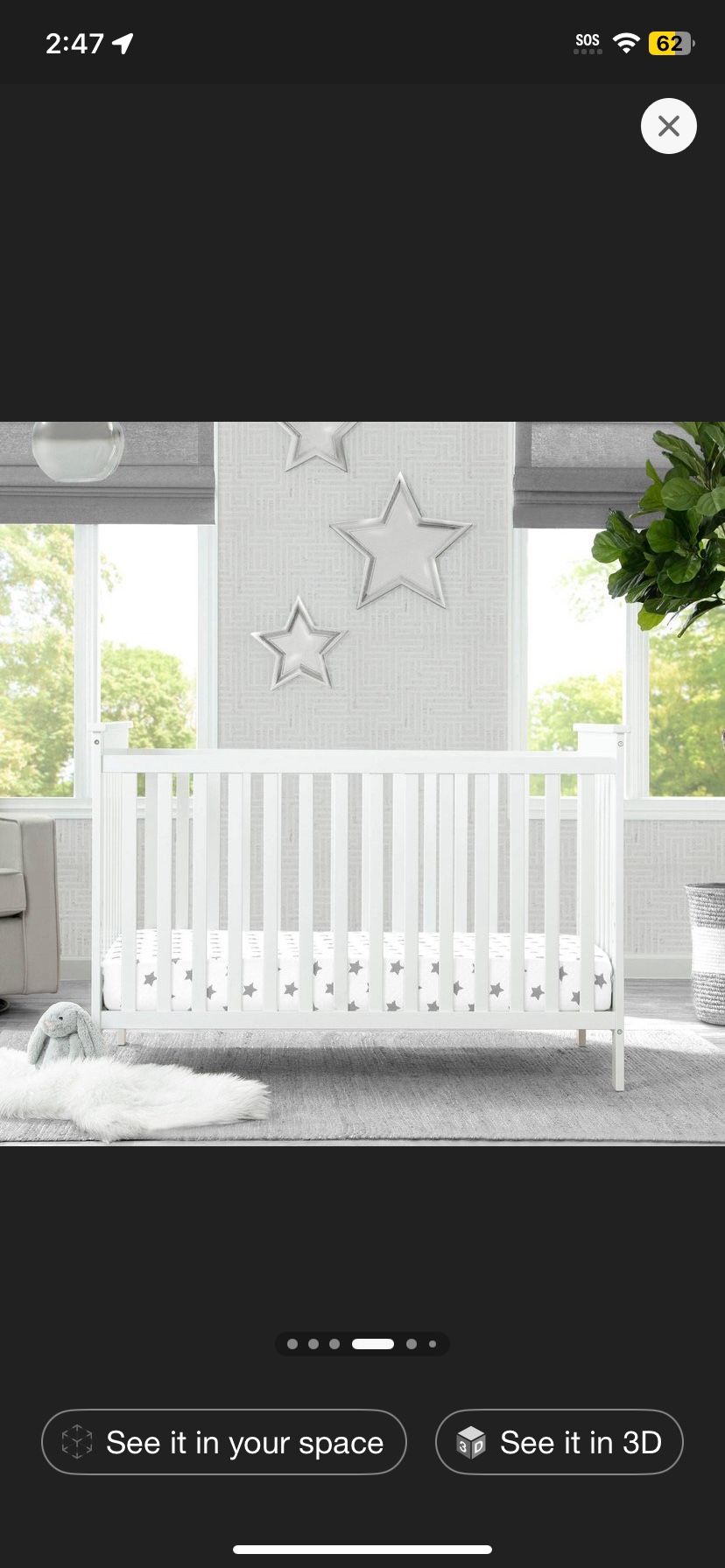 Delta Children Adley 3-in-1 Convertible Crib ๐ถ