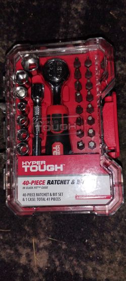 Hyper Tough 40-Piece Ratchet & Bit Set