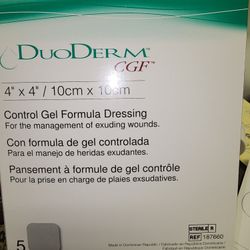 DuoDerm CGF Adhesive Dressing  4"X4"