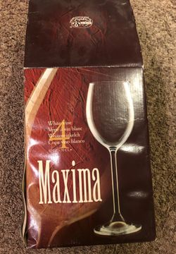 4 Crystal Wine Glasses 12oz