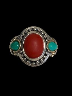 Silver/14k ring #32616