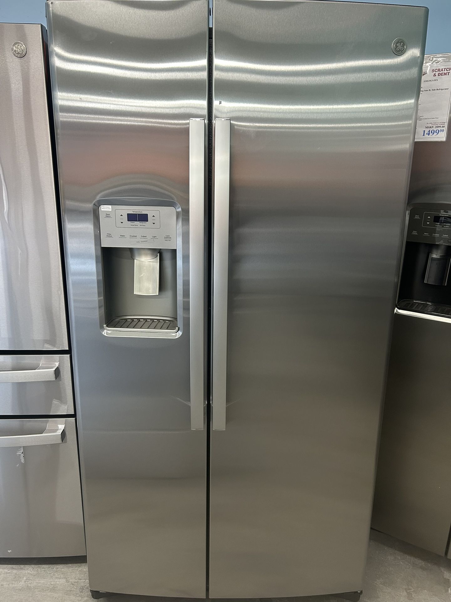 Brand New Stainless Counter Depth Side By Side Refrigerator 