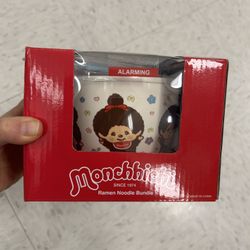 NWT limited edition Monchhichi Ramen Noodle Bowl Set