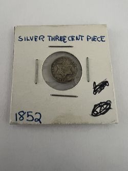 1852 Three Cent Silver Trime Coi