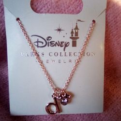 Disney Parks Collection Jewelry "D" & Mickey Charm