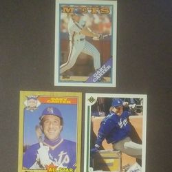 1987 Topps 1988 Upper Deck 1991 Gary Carter New York Mets L.A. Dodgers #602 #530 #758 Catcher All-Star Baseball Card Cards Vintage Collectible Lot MLB