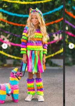 Girls Piñata Halloween Costume Set