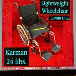 24lib. Lightweight Wheelchair