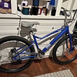 Hurley Hydrous 27.5 inch Street BMX Bike, Metallic Blue