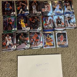 Prizm/nba Hoops Card Lot 