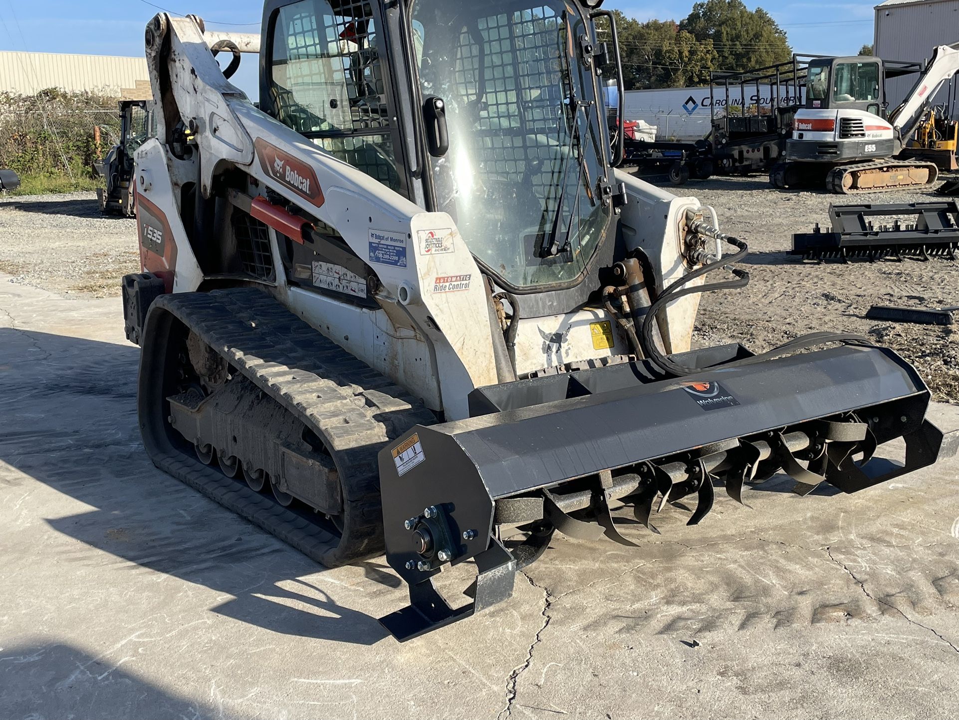 84” Tiller Cultivator Attachment For Skid Steer