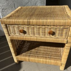 Natural Color Rattan /wicker Side Table / Night Stand 