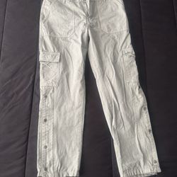 Straight Leg Cargo Jeans 