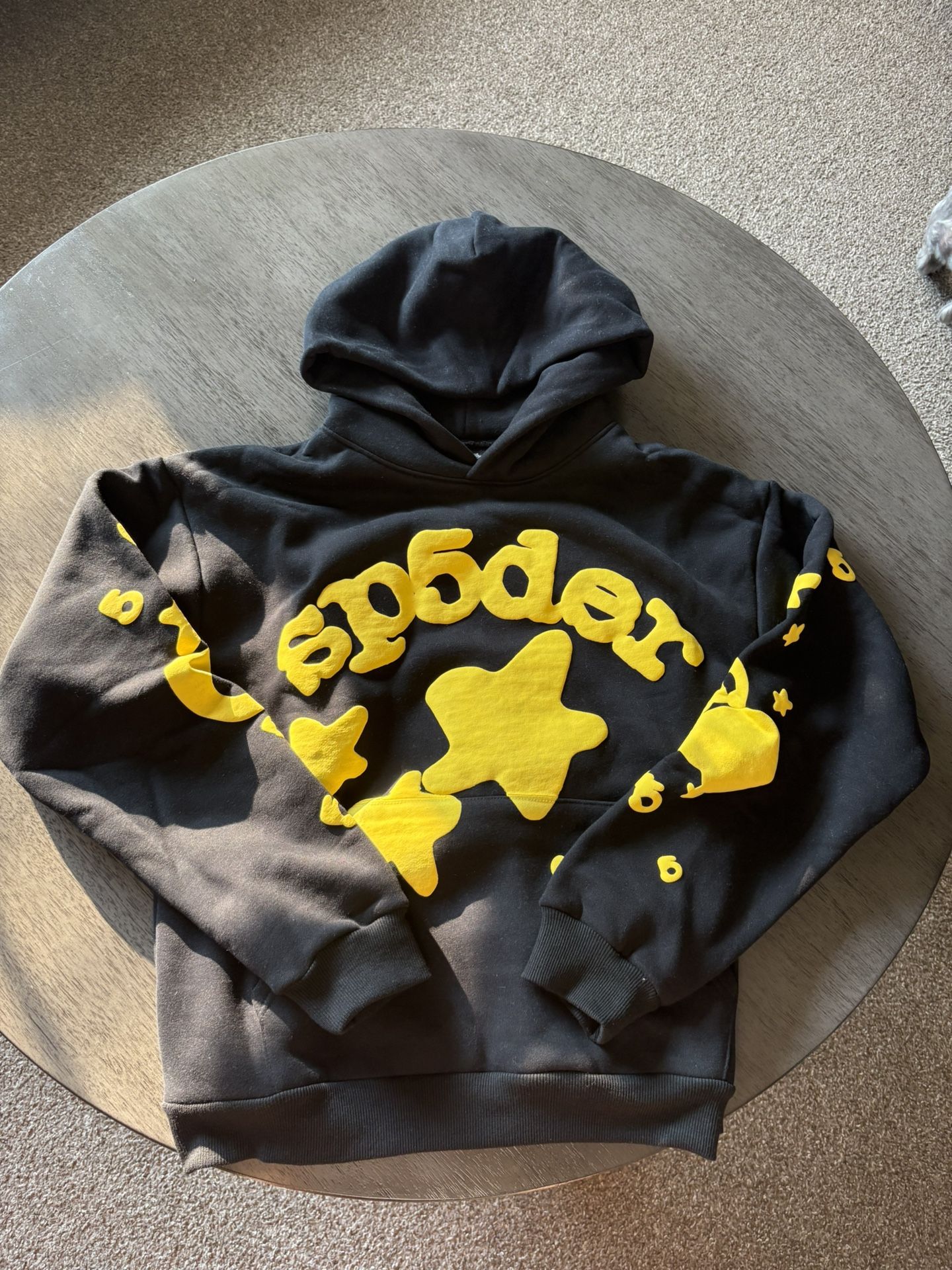 Sp5der Hoodie beluga onyx yellow