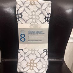 Town And Country Microfiber Dish Towel Set Of 8 Multi Color