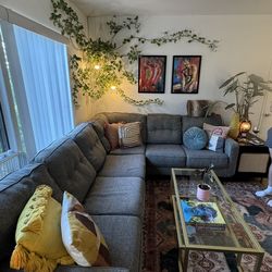 Grey Sectional couch
