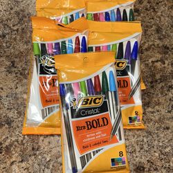 Colored Pens 5 Packs (lot)