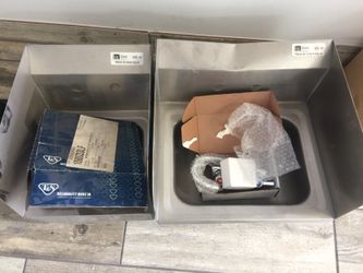 Stainless still hand sinks with faucets, $99.00