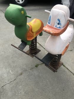 Vintage playground toy ride