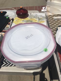 Glass Salad Plates 20 Count