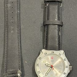 Swiss Army Watch, new battery, good crystal. Needs watch band!