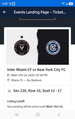 Inter Miami Tickets and Parking