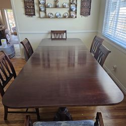 Antique Dining Table And Buffet 