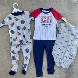 New With Tags- Size 18 Month (2- Pjs, 1- Onesie)