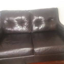 Ashley Leather Love Seat
