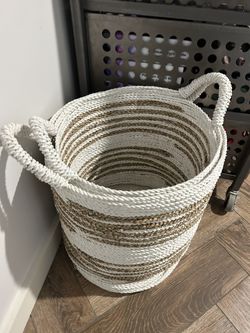(2) Woven Decorative Baskets 
