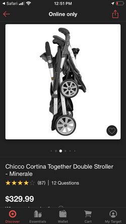 Chicco Cortino Together Double Stroller - Retails For $329.99 for Sale in  Nesconset, NY - OfferUp