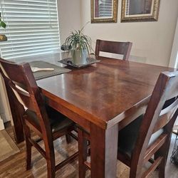 5 Pieces Brown Color Dining Table Set