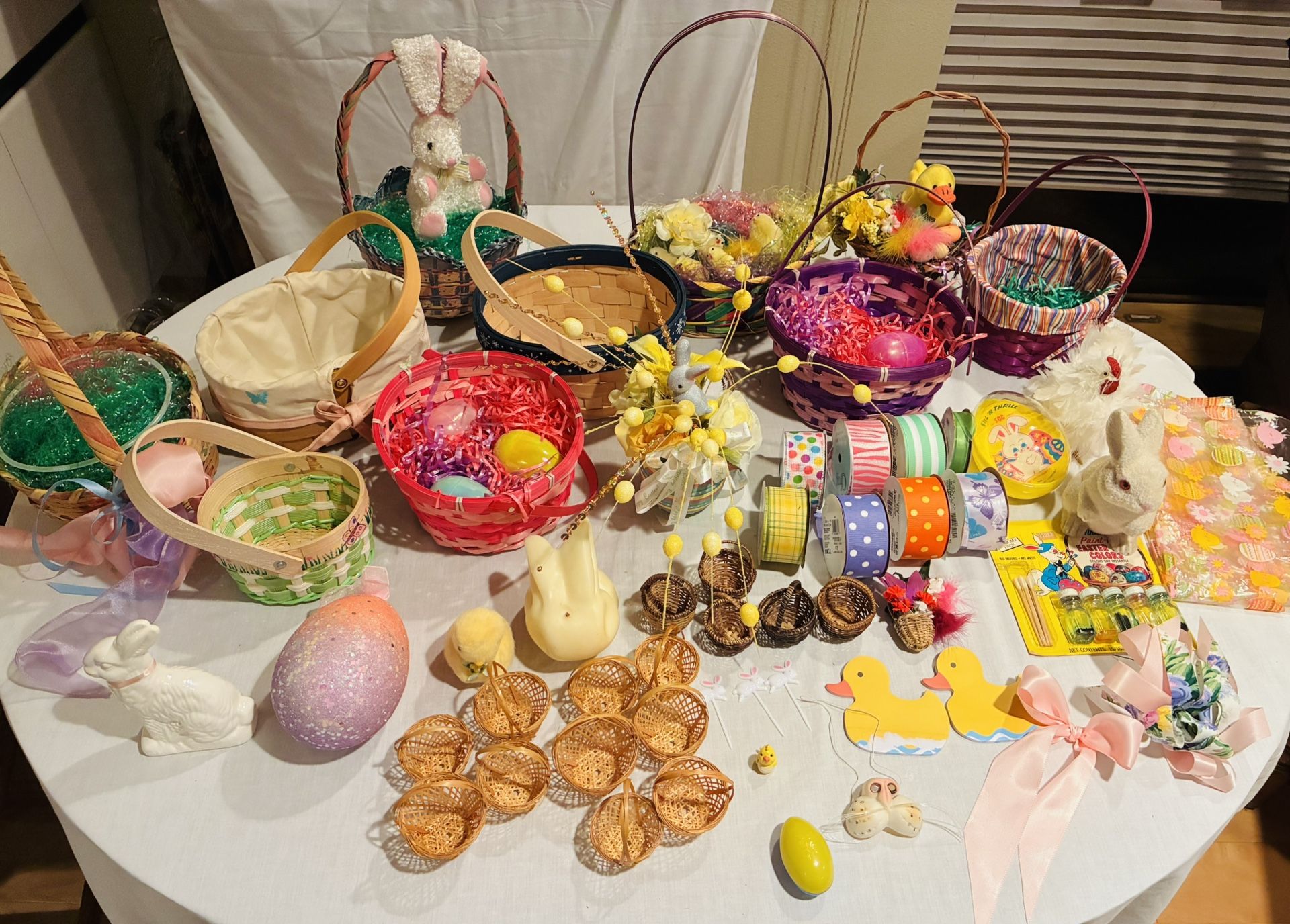 Easter Decorations, Baskets, Bunnies, Egg Candles & Holders, Easter Wrapping & Grass, Eggs & More!