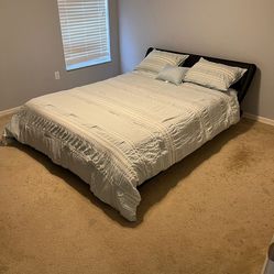 Queen Size Bed Frame. With Or Without Queen Mattress 