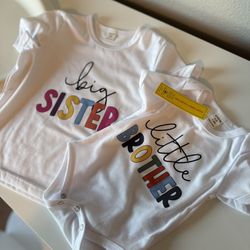 Named T-shirts , Big Sister , Little Brother 